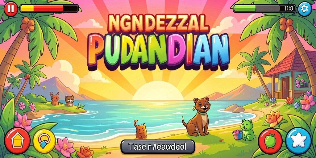 Screenshot menampilkan permainan slot dengan grafis menawan.