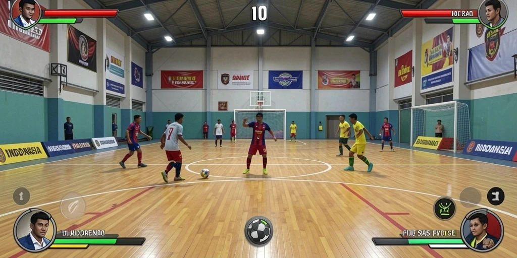 Tangkapan layar menunjukkan aksi seru di dalam game.