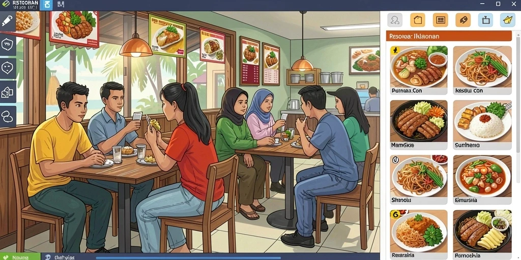 Tangkapan layar menampilkan grafik yang memukau.