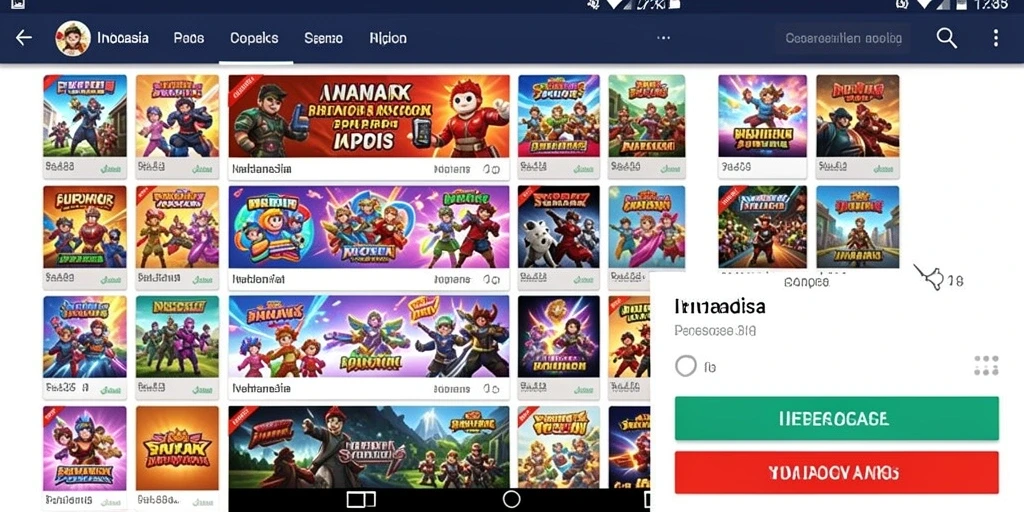 Tampilan menu utama yang interaktif dan menarik.