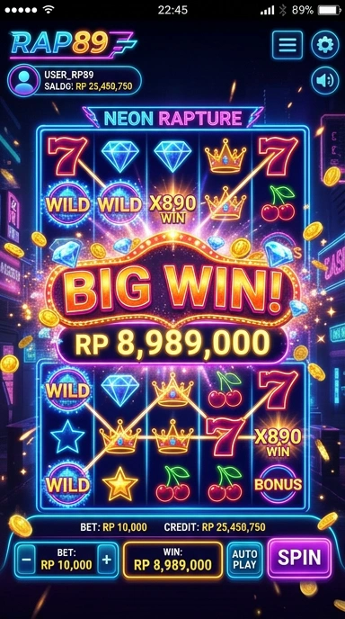 Galeri pratinjau visual rap89 build APK resmi terbaru